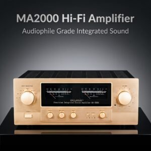 MA2000 Integrated Amplifier Preamp+Amp All-in-One 160W×2 4Ω Drives Passive Bookshelf Floor Speakers,With remote control