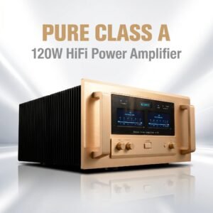 MUSMYS A75 Pure Class A 120W HiFi Power Amp Reference Accuphase Circuit 0.005% Low Distortion 28KG Chassis