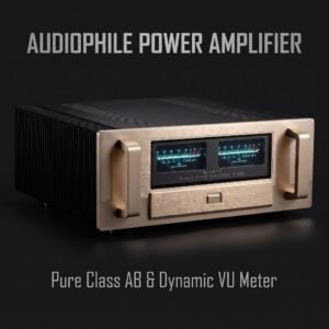 MUSMYS E-406 180W/8Ω 320W/4Ω Class AB Stereo Power Amplifier 0.005% THD HiFi Amp