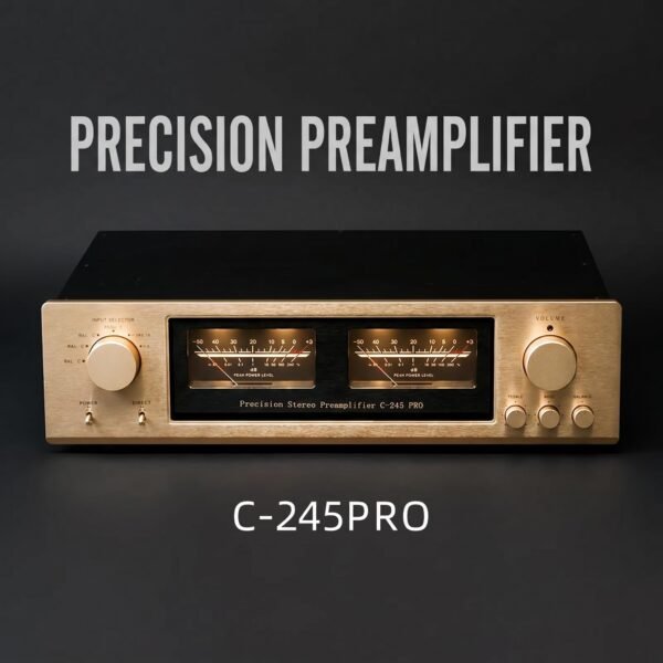C-245 PRO Stereo Preamplifier Fully Balanced HiFi Preamp Referenced Accuphase Circuit 0.002% Ultra Low Distortion 115dB SNR XLR RCA Input