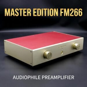01_主图_品牌主视觉 Master Grade FM266 Audiophile Preamplifier, Fully Balanced HiFi Preamp with Dual Independent Channel Design, CNC All Aluminum Chassis for Home High End Audio System