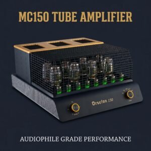 01_主图_品牌主视觉 Replica McIntosh MC150 high-fidelity vacuum tube amplifier, 150W x 2 stereo power amplifier, equipped with 8 KT88 vacuum tubes, high-end audiophile-grade home audio amplifier.