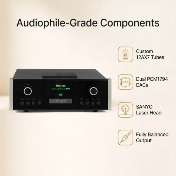 02_图标卖点图_发烧配置速览 MC708 Vacuum Tube CD Player – Balanced Dual PCM1794 Hi-Fi