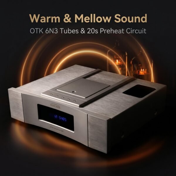 MAFORER SX7 Tube CD Player - CS4398 DAC & Vacuum Tube Hi-Fi Player