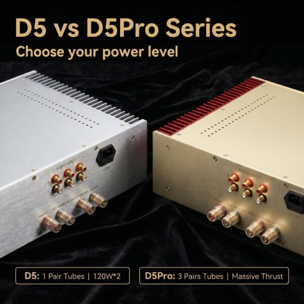 D5Pro Integrated Stereo Amplifier – 120W×2 Hi-Fi Audio Amp