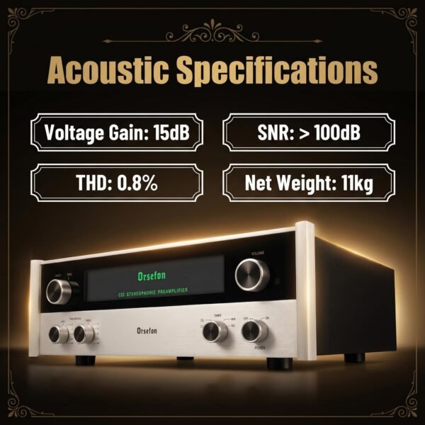05_信息图_硬核声学参数 C22 Stereo Tube Preamplifier | Reference Circuit MM/MC Phono