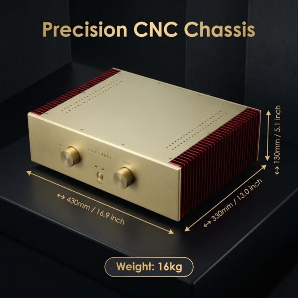 D5Pro Integrated Stereo Amplifier – 120W×2 Hi-Fi Audio Amp