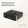 05_尺寸图_规格与尺寸 MC708 Vacuum Tube CD Player – Balanced Dual PCM1794 Hi-Fi