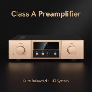 MK9200 High-End Hifi Preamplifier, Fully Balanced Pure Class A Stereo Preamp with Separate Balanced & Single-Ended System, All-Aluminum Remote Control for Home Audiophile Sound System