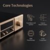 MK9200 High-End Hifi Preamplifier, Fully Balanced Pure Class A Stereo Preamp with Separate Balanced & Single-Ended System, All-Aluminum Remote Control for Home Audiophile Sound System