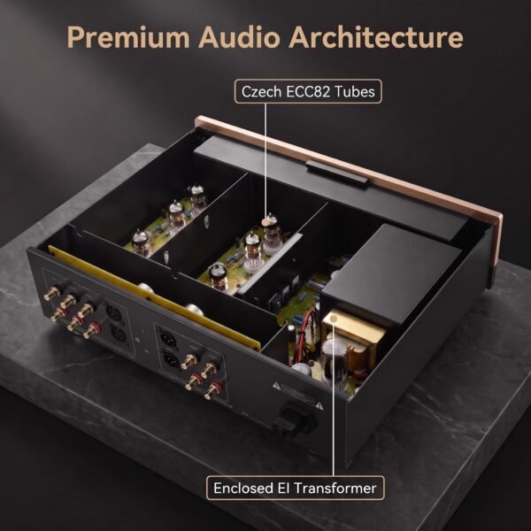 03_结构图_内部架构 MK7200 Stereo Tube Preamplifier | Reference Balanced ECC82 Amp