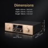 MK9200 High-End Hifi Preamplifier, Fully Balanced Pure Class A Stereo Preamp with Separate Balanced & Single-Ended System, All-Aluminum Remote Control for Home Audiophile Sound System