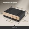 06_尺寸图_物理规格 MK7200 Stereo Tube Preamplifier | Reference Balanced ECC82 Amp