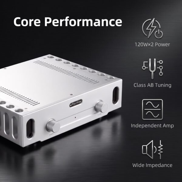 BRZHIFI PA-933 Class AB Stereo Power Amplifier - 120W x 2 HiFi Audio