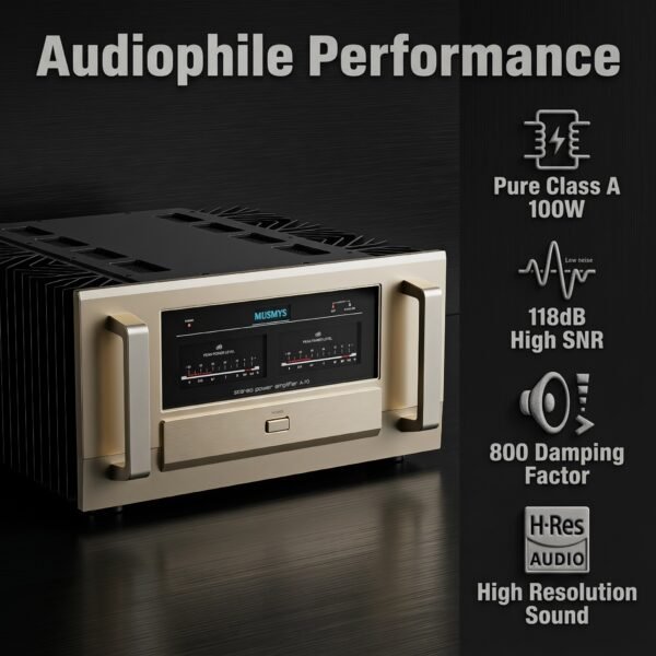 A70 Class A Stereo Power Amplifier – 100W Hi-Fi Audio Amp