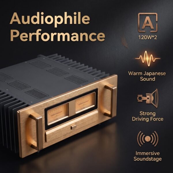 BRZHIFI A75SE Class A Power Amplifier – Dual VU Meters 120W