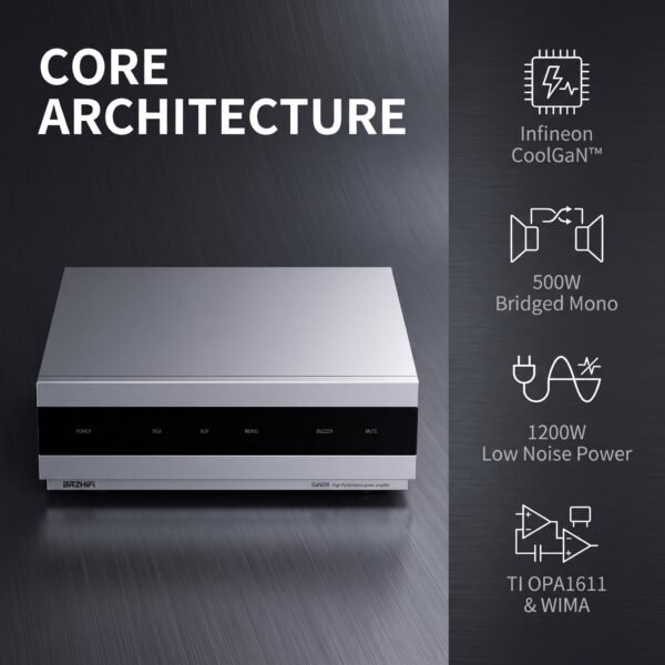 BRZHIFI GaN200 Infineon GaN Power Amplifier Ultra-Low Distortion