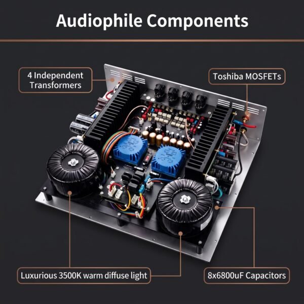 BRZHIFI TELOS-590 Class AB Integrated Amplifier – 200W Hi-Fi