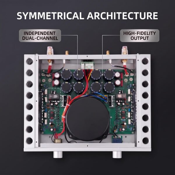 BRZHIFI PA-933 Class AB Stereo Power Amplifier - 120W x 2 HiFi Audio
