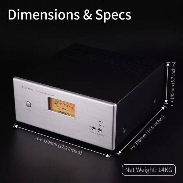 BERLASSE TS-15 250W Monoblock Power Amplifier for Audiophile