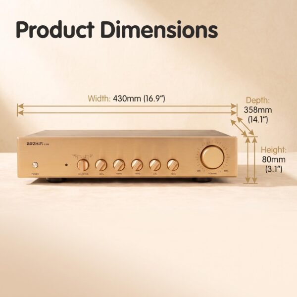 BRZHIFI Class A Hi-Fi Preamplifier - Accuphase C-200 Circuit, 5-Band Precision Tone Control & IR Remote