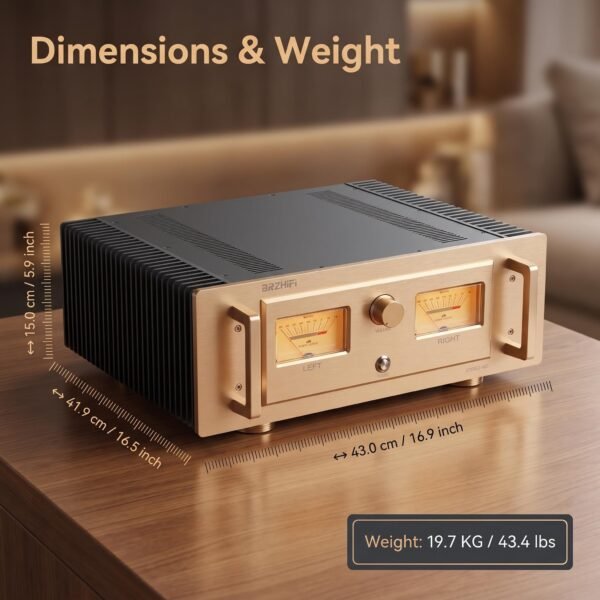 BRZHIFI A60 Stereo Power Amplifier - Accuphase Circuit 400W Class AB
