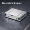 BRZHIFI PA-933 Class AB Stereo Power Amplifier - 120W x 2 HiFi Audio