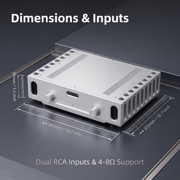 BRZHIFI PA-933 Class AB Stereo Power Amplifier - 120W x 2 HiFi Audio