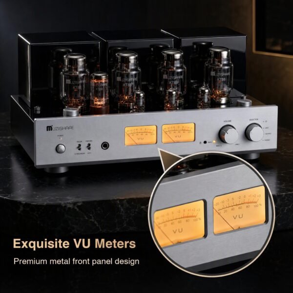 Muzishare X7 Tube Integrated Amplifier | KT88 Push-Pull & Tube Rectified
