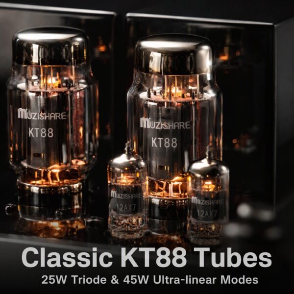 Muzishare X7 Tube Integrated Amplifier | KT88 Push-Pull & Tube Rectified
